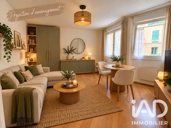Studio 1 pièce 25 m²