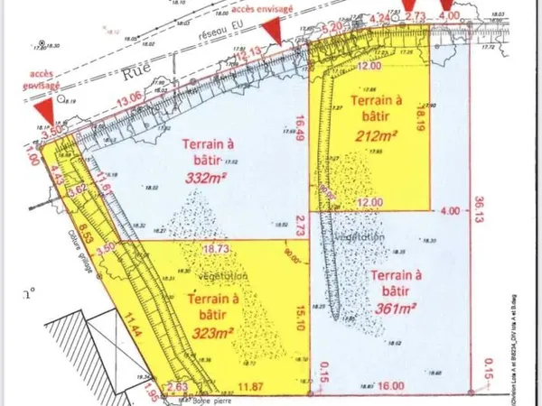 Terrain 361 m² L Aiguillon Sur Vie