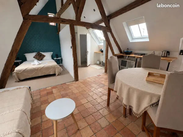 Appartement meublé T2 dans petite résidence conviviale avec espaces communs