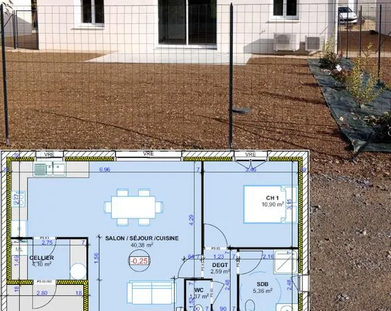 Location Maison T3 - Charrais