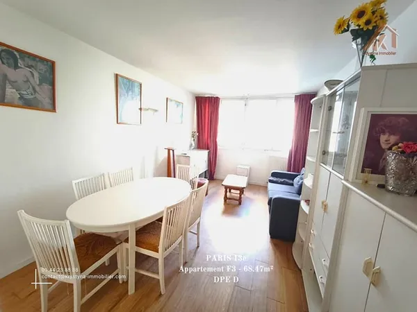 PARIS 13e, Bel appartement F3 proche transports et commerces