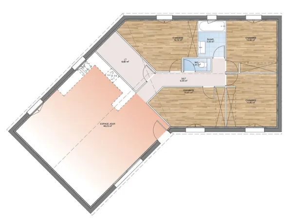 Maison neuve 6 pièces 110 m²