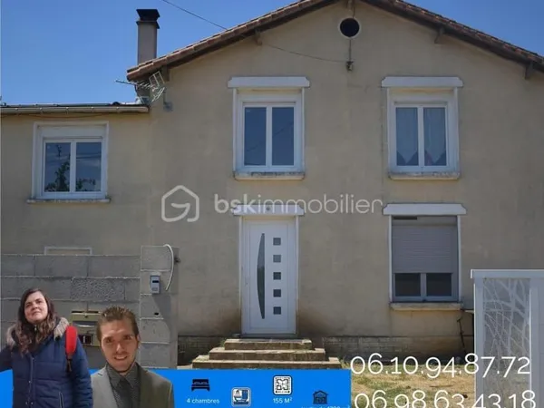 Maison familiale spacieuse avec jardin arboré et entrepôt - environnement calme
