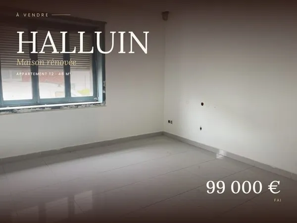 Maison Vente Halluin 1p 48m² 99000€