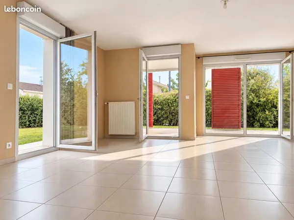 T4 plain-pied 89 m², jardin 197 m², 2 box