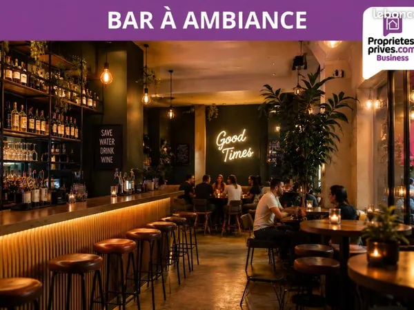 Fonds de commerce bar 160 m²
