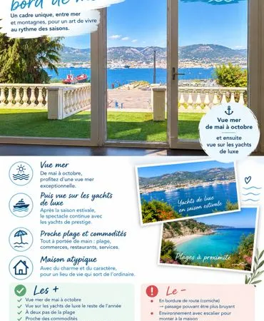 Maison atypique au bord de mer