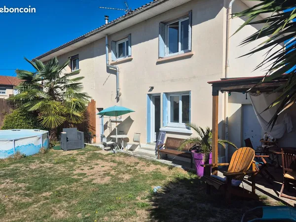 Maison de ville avec jardin