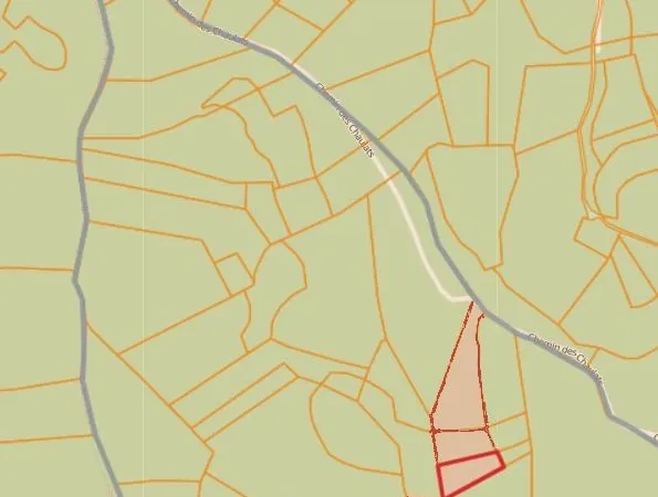 Vente d'un terrain à Nadaillac (24590) - Secteur des ‘Fosses' ou des ‘chaulâts'