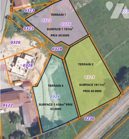 Terrain 1131 m²