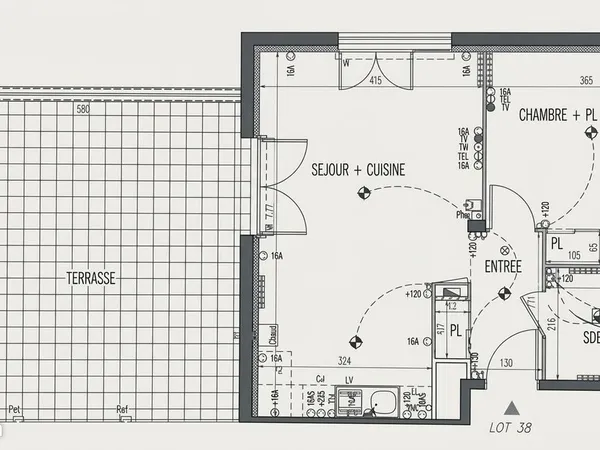 Appartement 2 pièces 48 m²