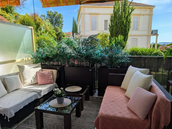 Appartement F2 Mandelieu - Vue mer, Terrasse, Garage