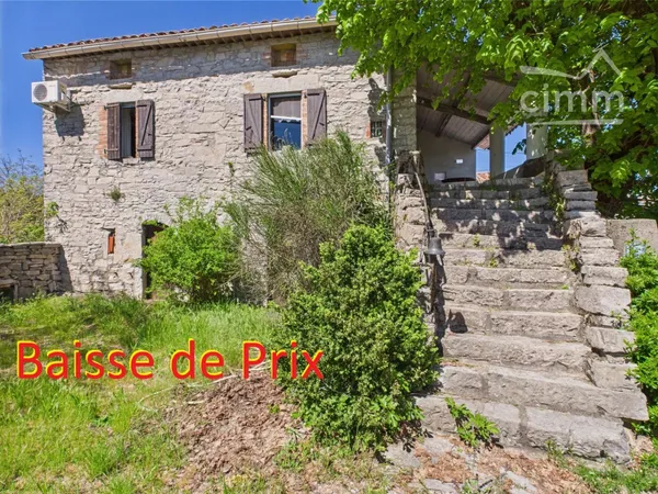 Entité de deux maisons, neuf et en pierre à 5 minutes de Les Vans