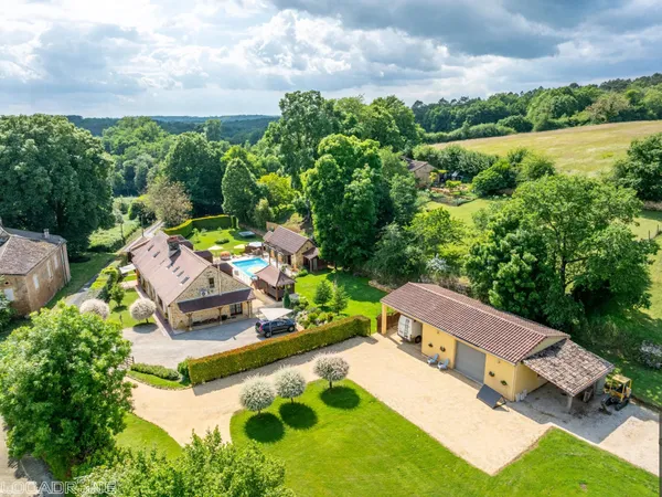 Ancienne Grange de Caractère Rénovée avec Piscine, Sauna et Suite Invités à Proximité de Monpazier, 