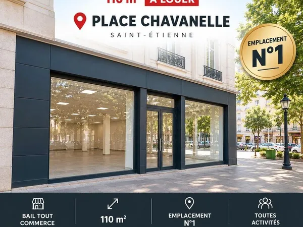 St Etienne Chavanelle - Local 110m² - Emplacement nº1 - Tous Commerce