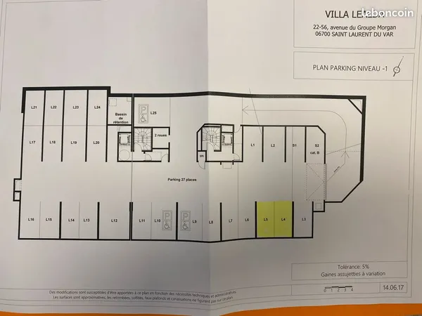 Garage a vendre saint laurent centre , agence s'abstenir