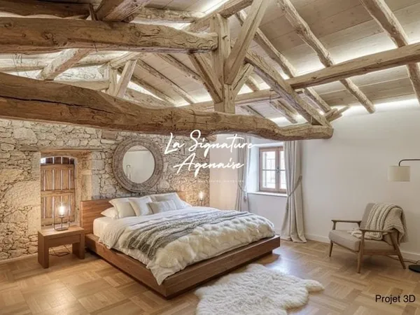 Ensemble Immobilier De Trois Bâtiments En Pierre, 1 Hangar, 1 T