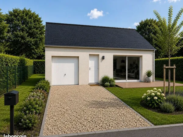 Maison plain-pied 3 chambres & garage