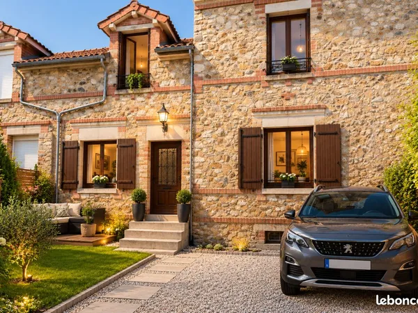 Maison 3 pièces avec jardin, terrasse et stationnement