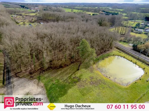 Terrain constructible - Thenioux, avec un étang - 4322 m² -