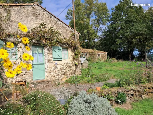 Maison en pierre avec grand terrain 2161 m² + dépendances + source - fort potentiel atypique 4 pièce