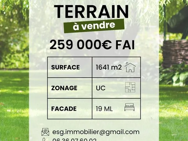 Terrain 1641 m² Vayres-sur-Essonne