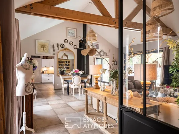 Villa contemporaine ossature bois et piscine