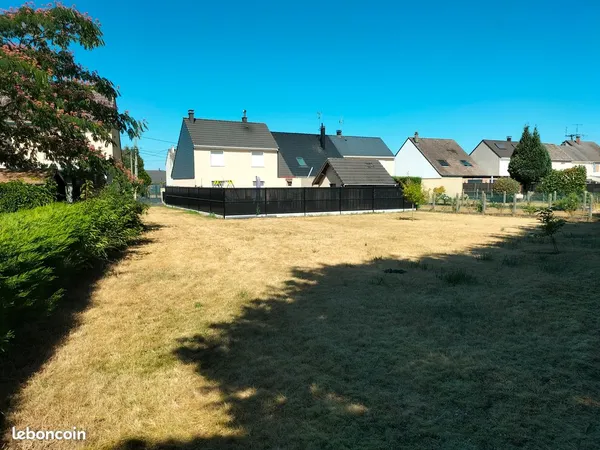 Terrain viabilisé et constructible