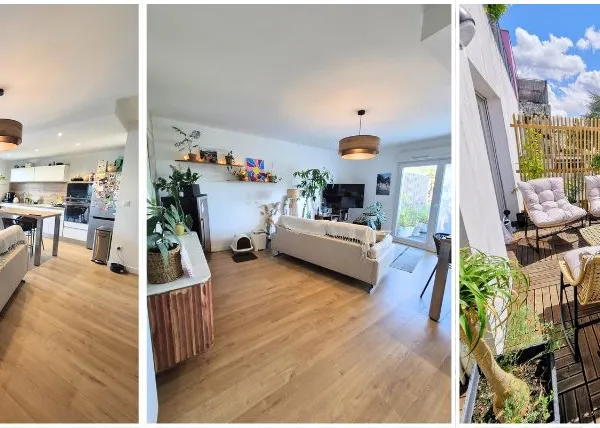Location meublée - T3 de 62m² avec terrasse- Nantes Le Cardo