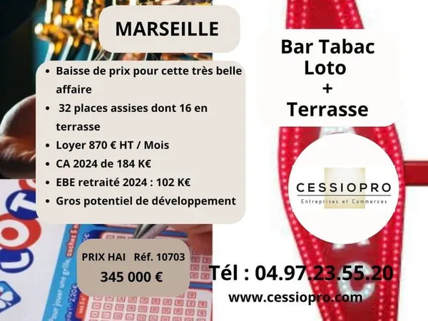 Commerce Vente Marseille   345000€