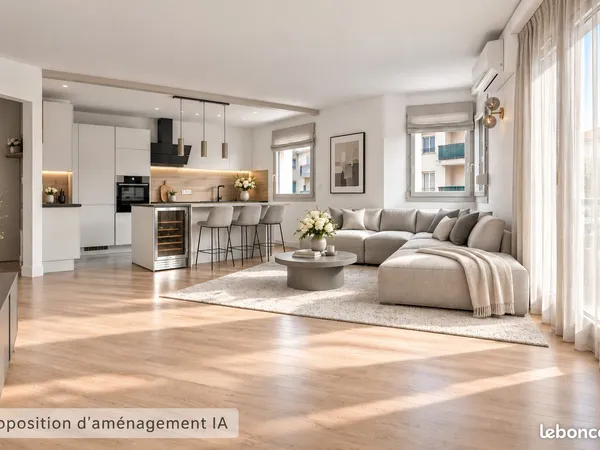 84 m2 lumineux avec balcon : Votre cocon urbain