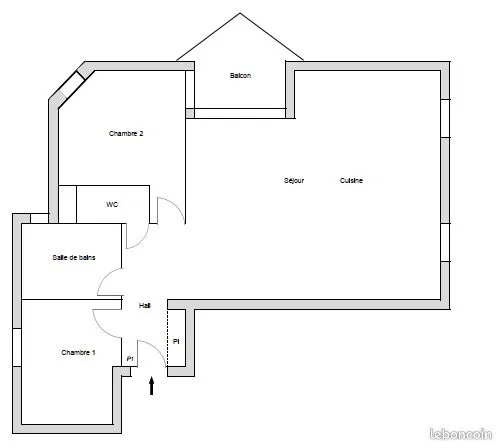 Appartement 3 pièces - 72 m2 - 74150 Rumilly - quartier centre ville