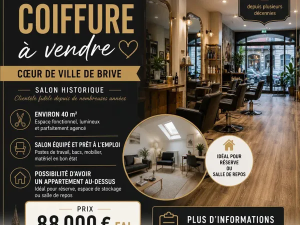 Salon de coiffure historique à Brive-la-Gaillarde