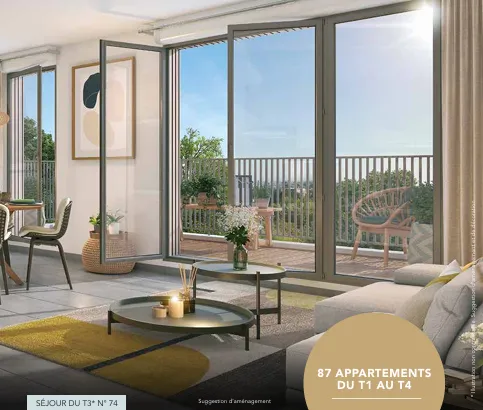 Appartement 3 pièces 62 m²