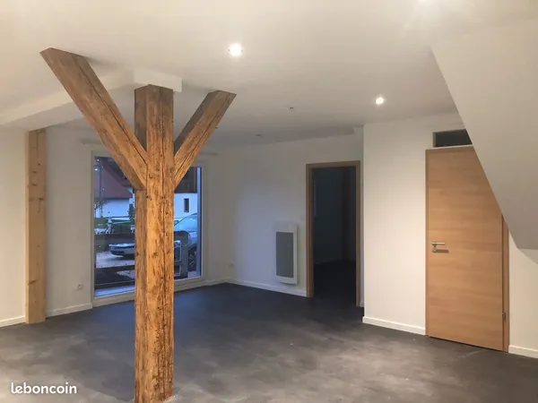 F2 de 53 m2 avec jardin en frontière suisse