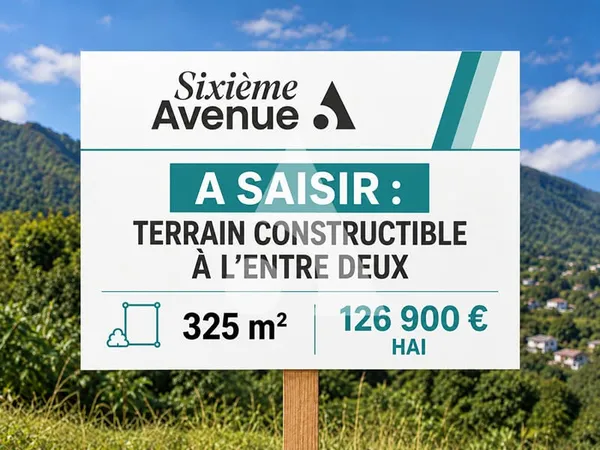 ENTRE-DEUX -TERRAIN CONSTRUCTIBLE DE 325 M²