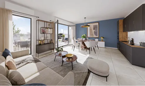 Studio 1 pièce 35 m²