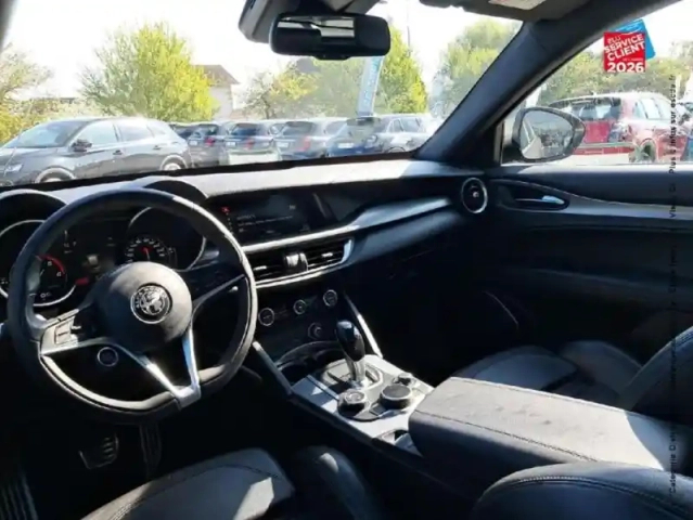 Alfa Romeo Stelvio 2.2 diesel 210ch sport edition q4 at8 sieges chauf/cuir volant chauf gps camera — photo 15