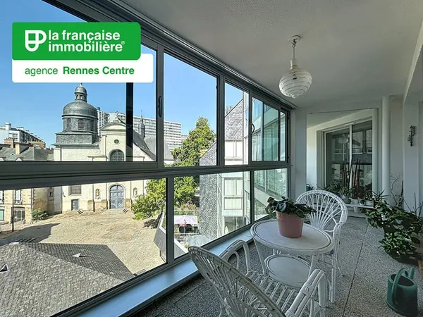 Exclusivité ! Appartement Rennes 5 pièces - 97.58 m² - 3 chambres - Terrasse Sud-Ouest - Cellier - G