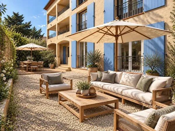 LA CRAU ! CENTRE-VILLE APPARTEMENT T4 DE 120 M² - JARDIN PRIVATIF - TERRASSE - PARKING
