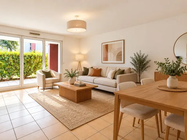 T3 avec terrasse + piscine + stationnement privatif