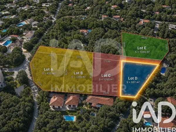 Terrain 937 m²