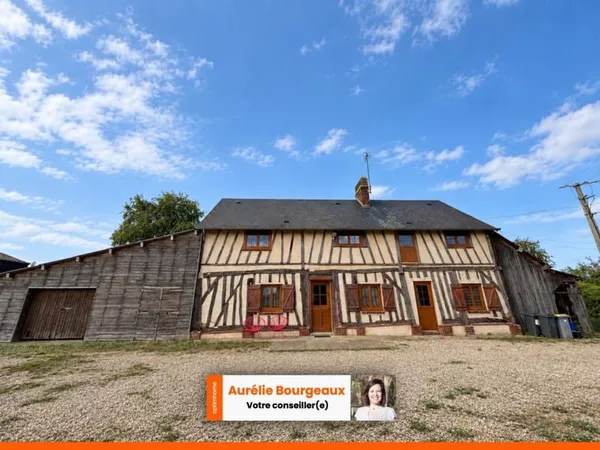 GLISOLLES - Ancien corps de ferme réhabilité - 123 m² - Dépendances - Terrain 4 800 m²