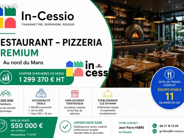 Fonds de commerce restaurant 390 m²