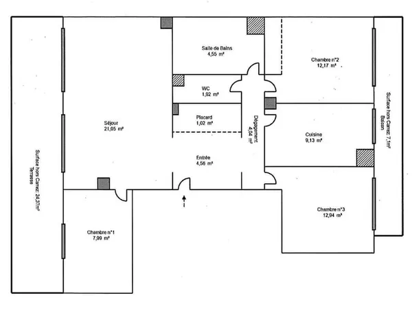 Appartement 4 pièces 80 m²