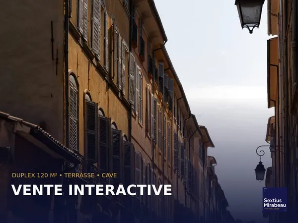 VENTE INTERACTIVE Rare duplex de 120 m2 avec terrasse plei
