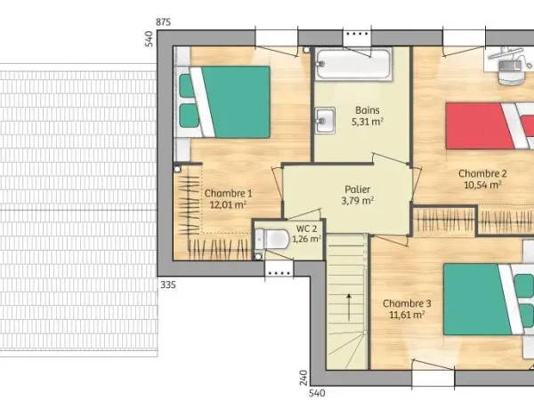 Maison neuve 5 pièces 90 m²