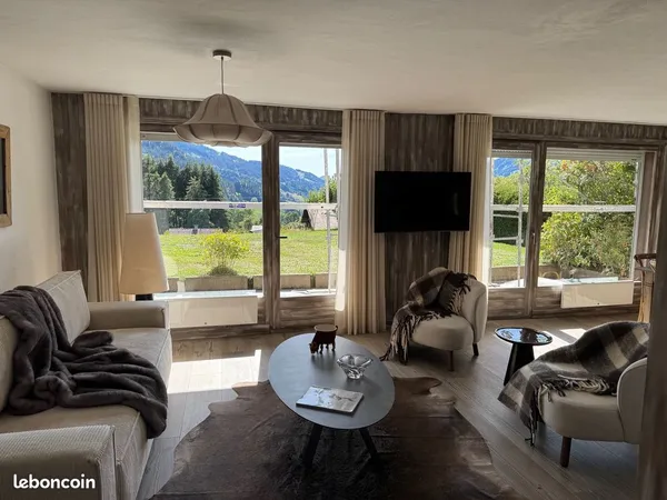 Location saison appartement standing meublé 3 pièces 73 m2 Megève (74120)