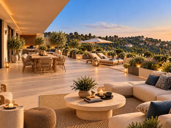 Nice - 4 pièces - 90m² - Terrasse de 100m² - Vue dégagée - Piscine - Calme - Garantie constructeur 1