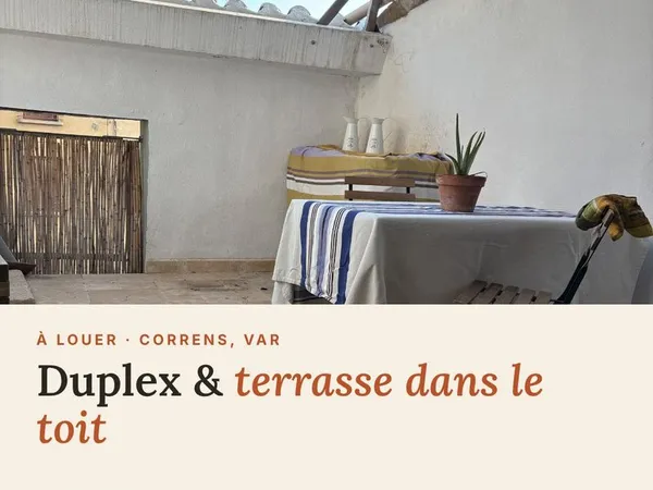 Duplex meublé + terrasse tropézienne